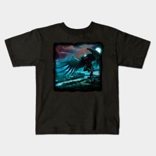 Mothman in flight Kids T-Shirt